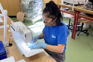 Production des masques en cours