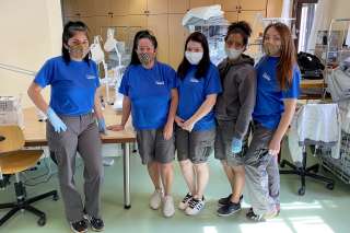 Détenues travaillant à l'atelier des femmes au Centre pénitentiaire du Luxembourg